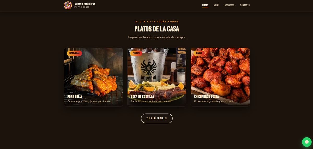 Platos de la casa